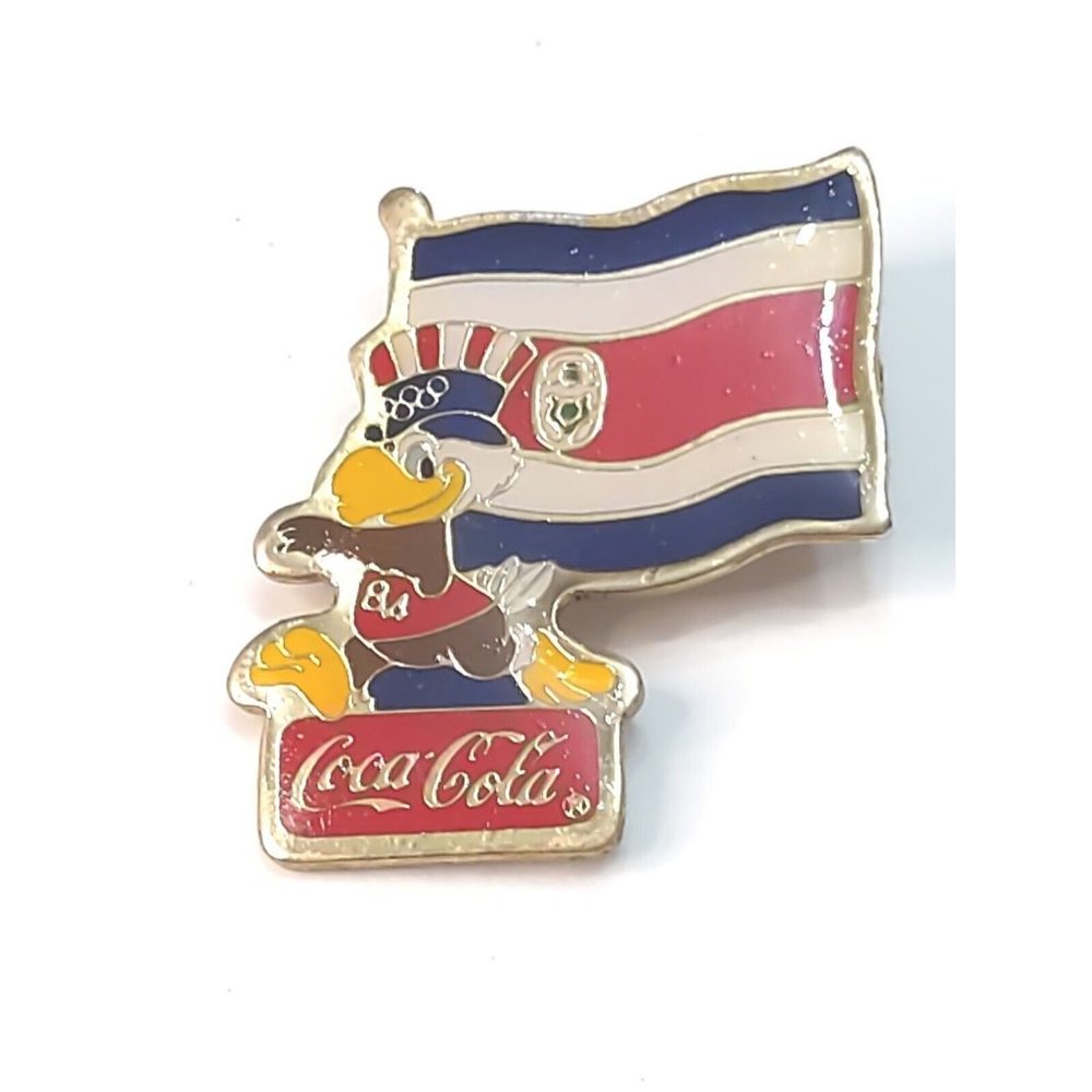 1984 Olympic Costa Rica Coca Cola Los Angeles Official International Pin Sam